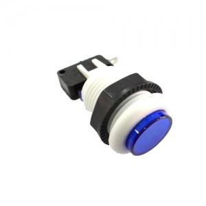 BOTÃO ARCADE FLIPERAMA 34MM AZUL