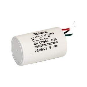 CAPACITOR DE PARTIDA (4+8uF) 250VAC 3 FIOS