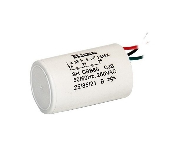 CAPACITOR DE PARTIDA (4+8uF) 250VAC 3 FIOS