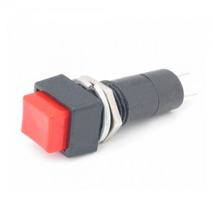 BOTÃO CHAVE PBS 12 B SEM TRAVA VERMELHO