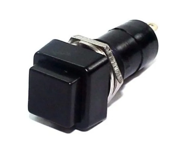 BOTÃO CHAVE PBS 12 B SEM  TRAVA PRETO