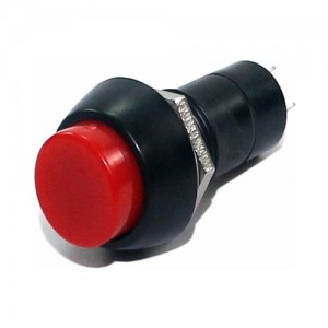 BOTÃO CHAVE PBS 11 B SEM TRAVA VERMELHO