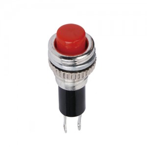 BOTÃO CHAVE DS-314 SEM TRAVA VERMELHO