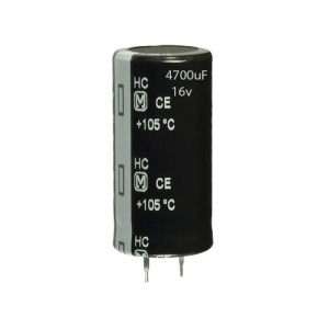 CAP. ELCO 16V 4700uF PT 105º