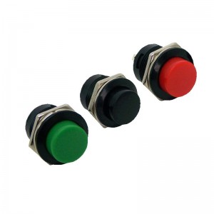 KIT  3 BOTÕES R13-507 2T- VERDE PRETO VERMELHO 