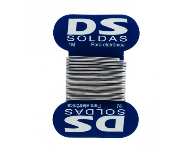 Estanho de Solda 1.0mm Cartela 1m Solda Best DS Tools Estanho de Solda 1.0mm Cartela 1m Solda Best DS Tools