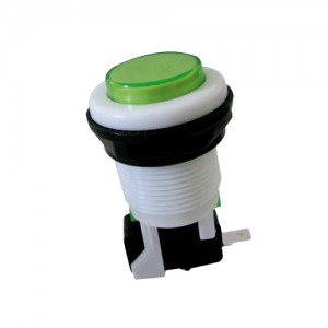 BOTÃO ARCADE FLIPERAMA 34MM VERDE
