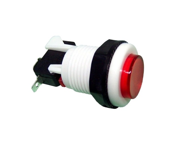 BOTÃO ARCADE FLIPERAMA 34MM VERMELHO