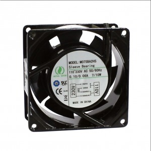 COOLER FAN 80X80X38 115/230V BUCHA 0.10 AMP M075BA2HS