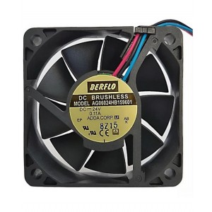 Microventilador 60x60x15mm 24V com duplo rolamento