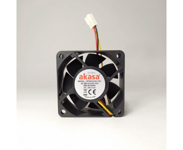 COOLER FAN 60x60x25 24v 0.20AMP akasa
