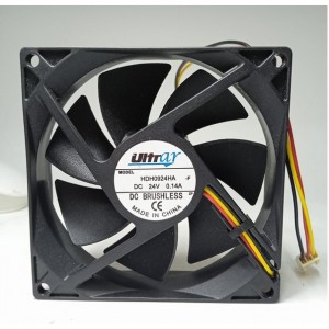COOLER FAN HDH0924HAF 92X92X25 24V HYPRO 0.14 AMP
