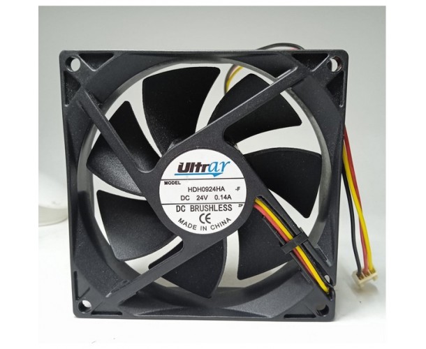 COOLER FAN HDH0924HAF 92X92X25 24V HYPRO 0.14 AMP