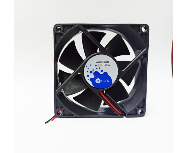cooler fan ventilador 12v 80X80X25 8CM ALTA ROTAÇÃO SILENCIOSO 