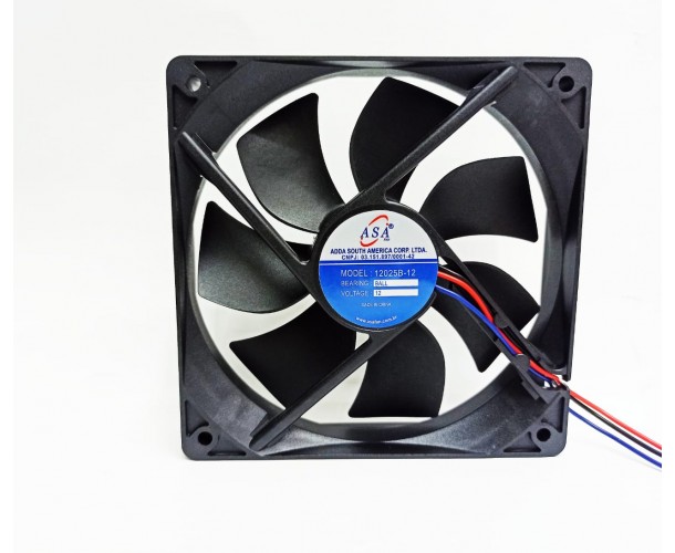 cooler fan ventilador 12v 120x120x25 12cm ALTA ROTAÇÃO 