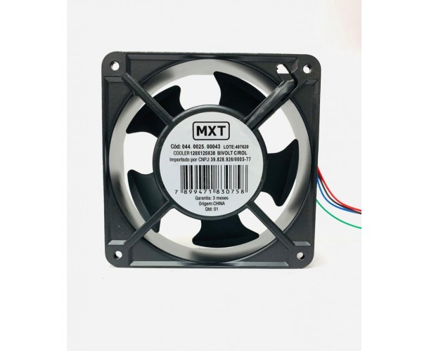 VENTOINHA VENTILADOR FAN 120x120x38 110/220 MXT 