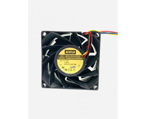 VENTOINHA FAN COOLER TURBINA 80X80X38X BERFLO 24V 0.90A