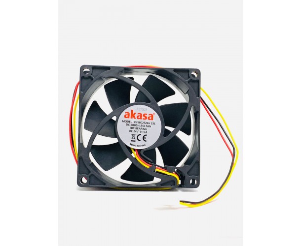 VENTOINHA COOLER FAN 24V  0.17A  AKASA 80X80X25