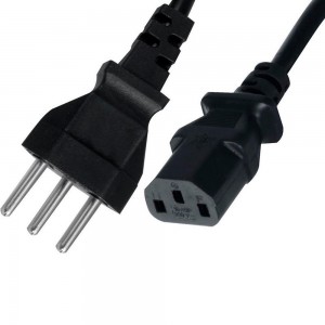 Cabo De Força Energia Monitor Pc Desktop Tripolar Novo